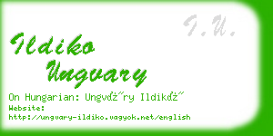 ildiko ungvary business card